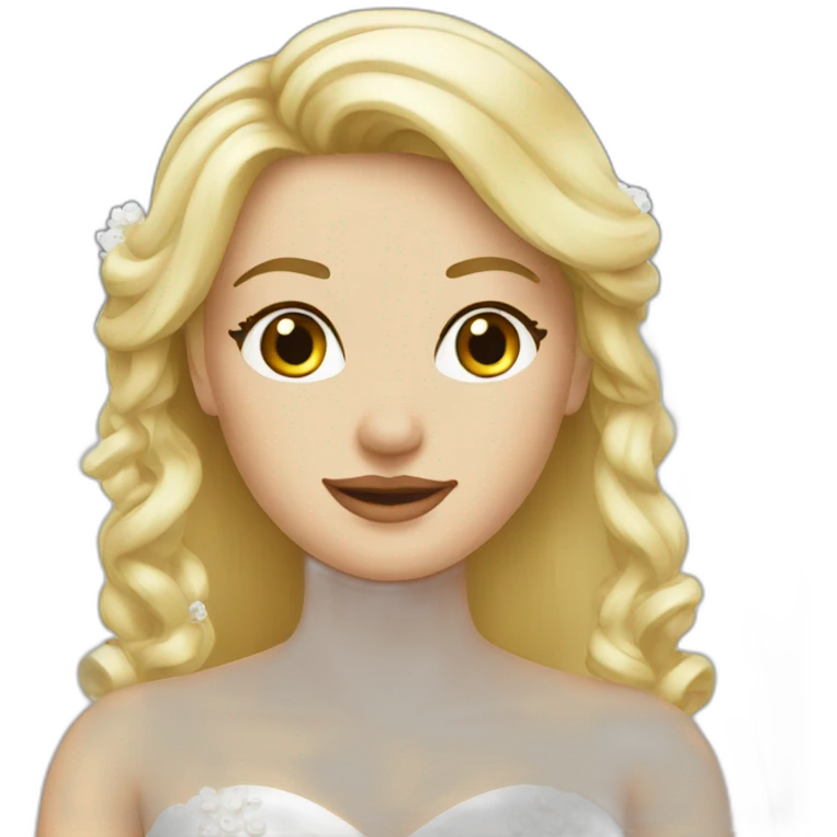 blond bride emoji