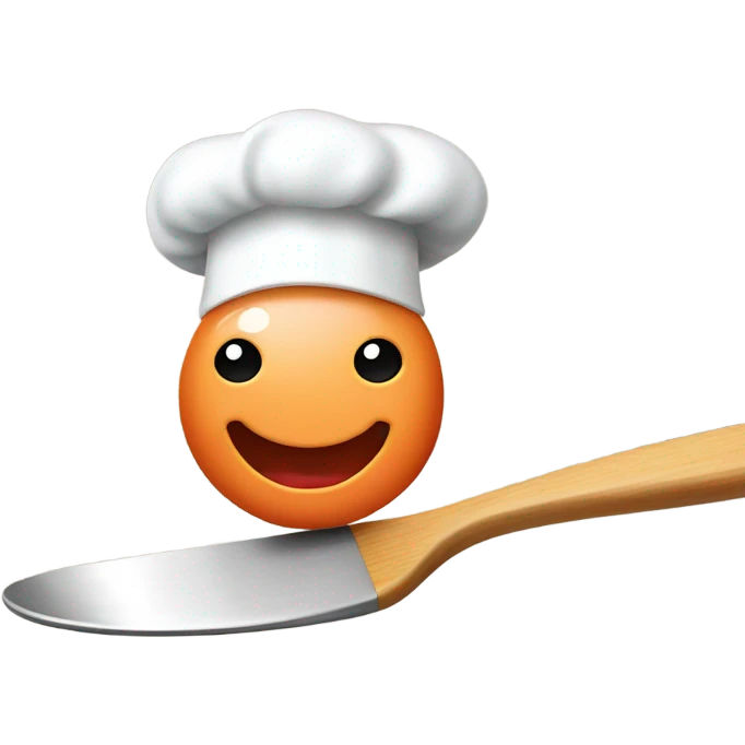 Simple Shrimp with spatula and chef hat  emoji