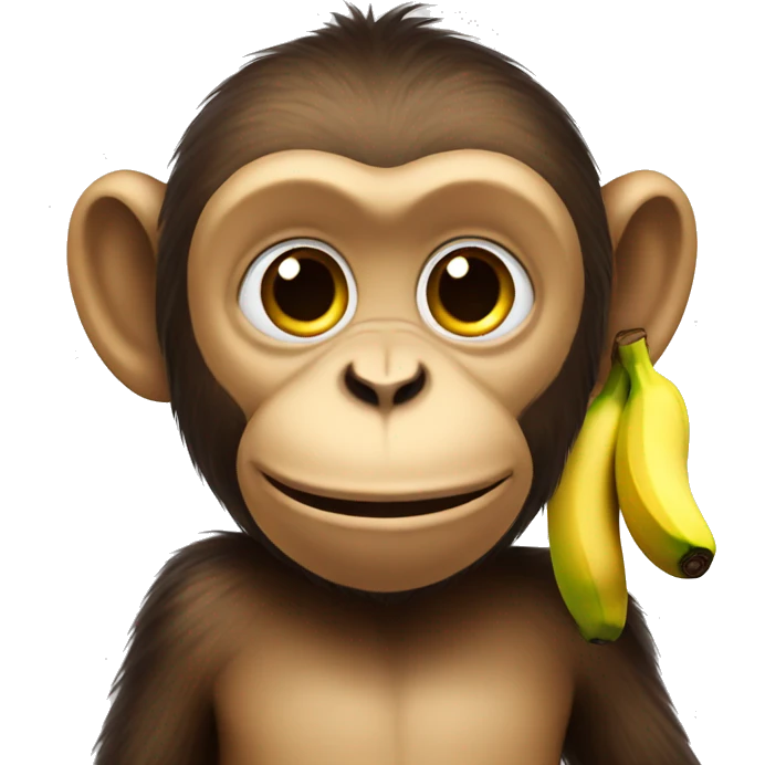 monkey with a bananas emoji