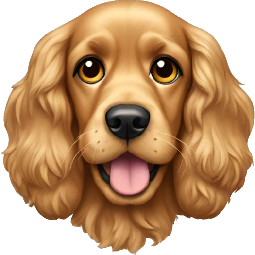 Golden cocker spaniel  emoji