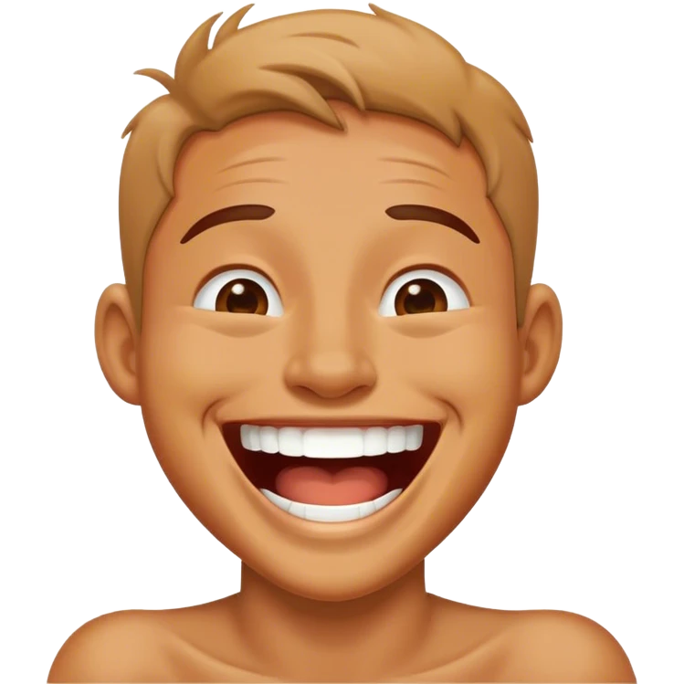 Cracking up emoji