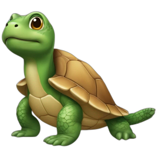 tortue sur loutre emoji