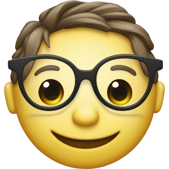 Smiley with specs emoji
