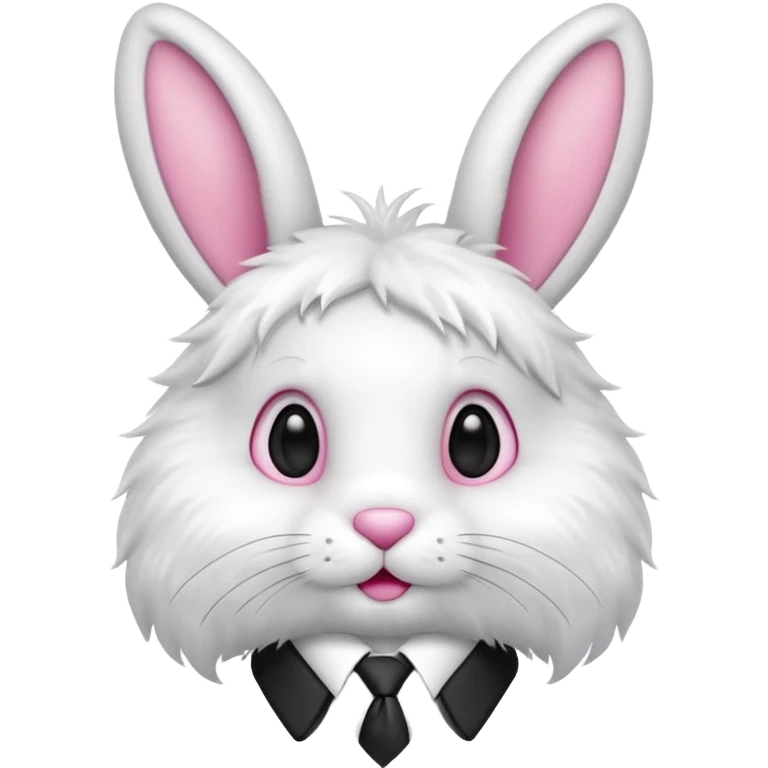 Bunny with a tie emoji