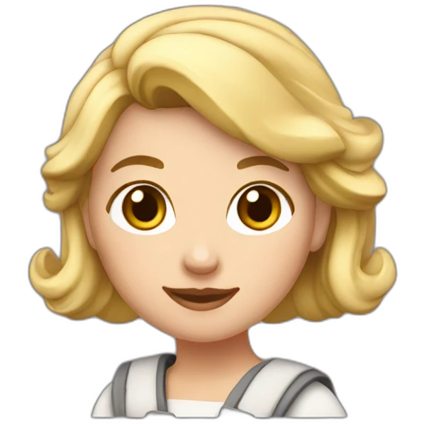 shepherdess with blond hair emoji