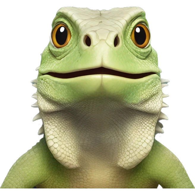 Desert Iguana Face emoji