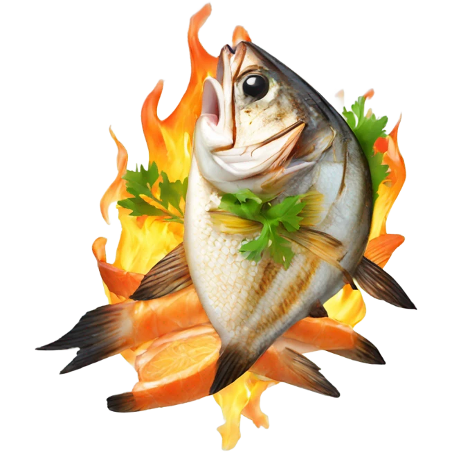 grilled fish emoji