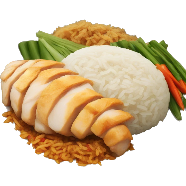 Thai food Chicken and rice  emoji