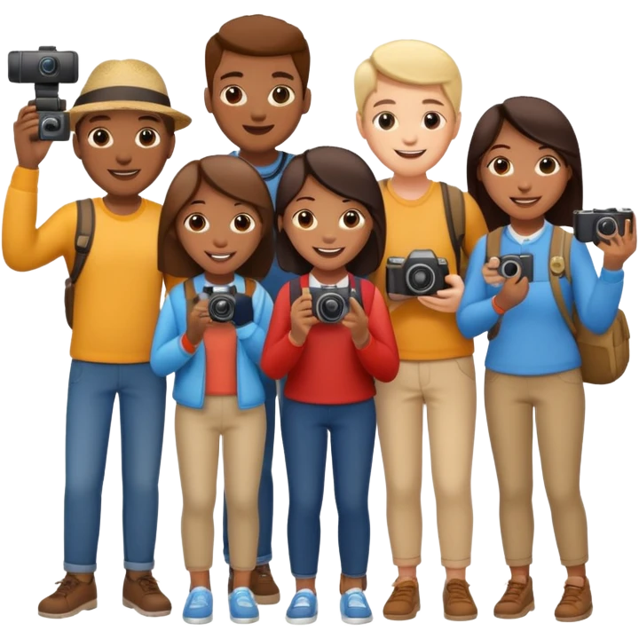 Tourists Taking Photo emoji