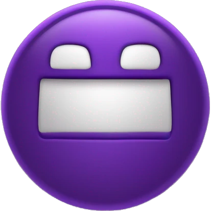 Create a simple, abstract icon emoji in dark purple with lighter accents, representing creativity and professionalism in digital editing. No text or letters, just a logo-like design emoji