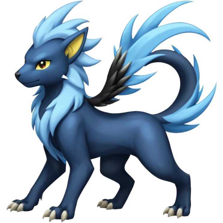 Luxray-Manectric-Absol-fusion, full body emoji