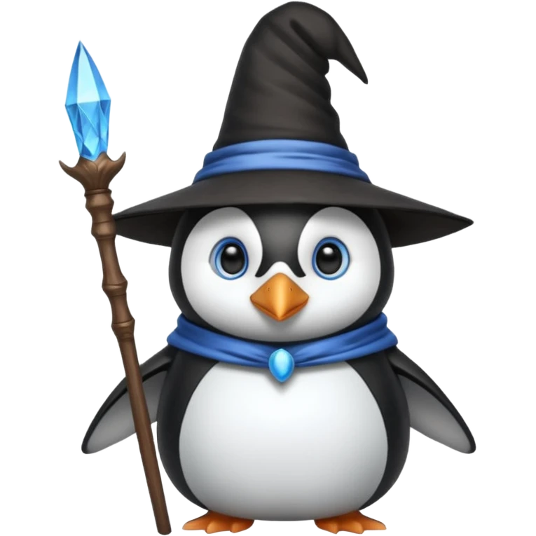Penguin Wizard emoji