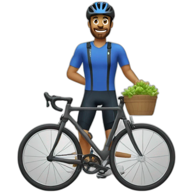 Laurent Aromatario qui fait du vélo emoji