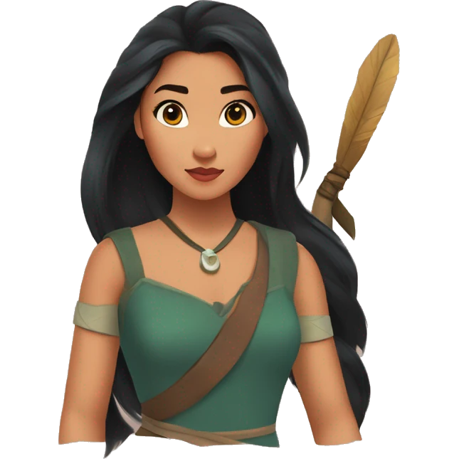 Pocahontas, Mulan, merida  emoji