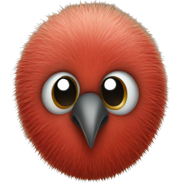 A red kiwi emoji