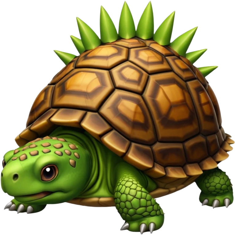 tortoise toonish with spike emoji