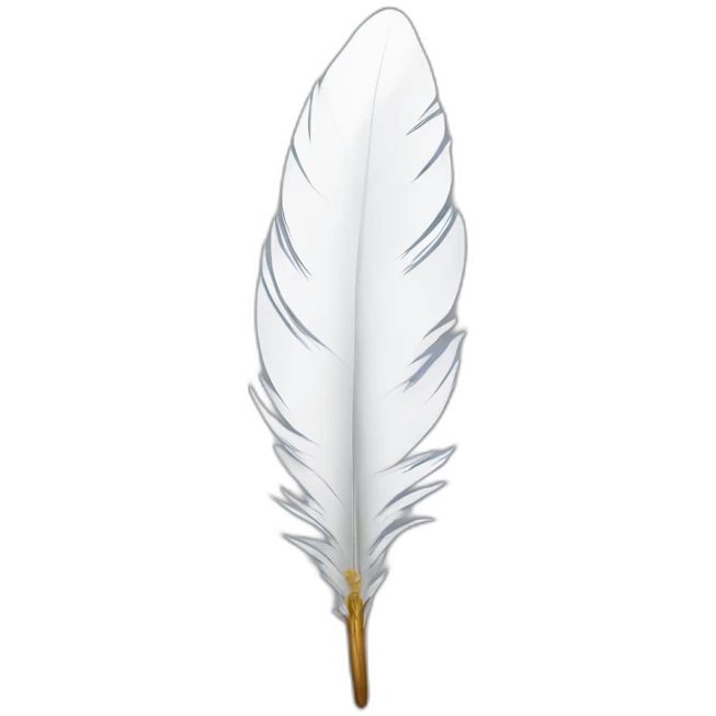 white feather inkpot emoji