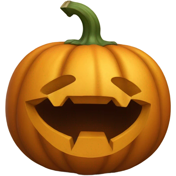 Pumpkin with a kiss mark emoji