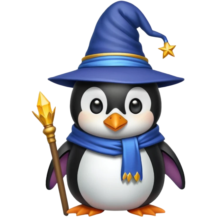 Penguin Wizard emoji