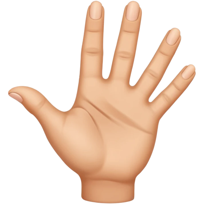 POINTING HAND emoji