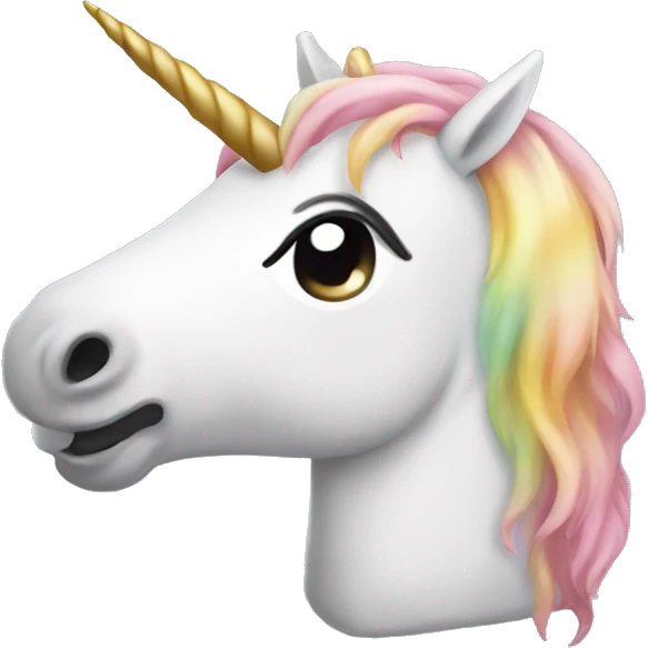 Unicorn with pillow emoji