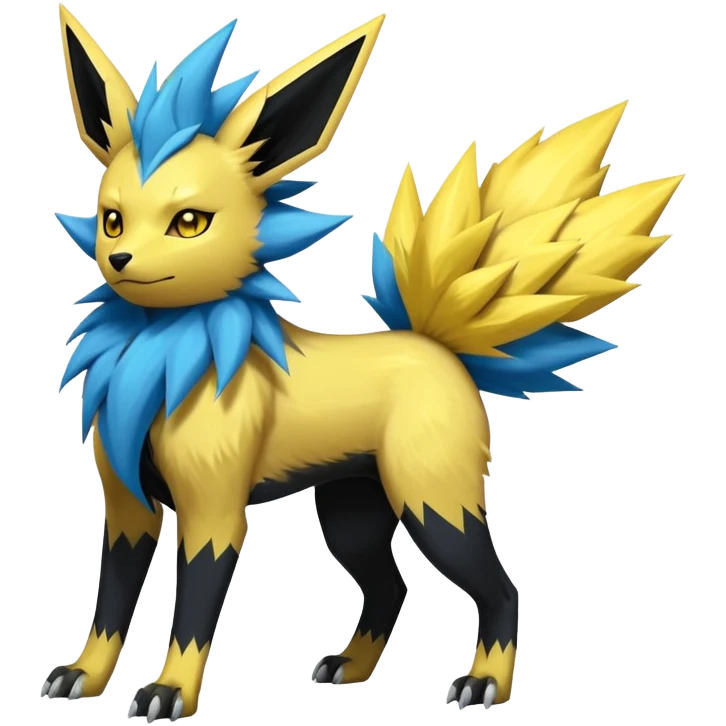 Jolteon-Luxray-Manectric-Fakémon-hybrid-creature (full body)  emoji