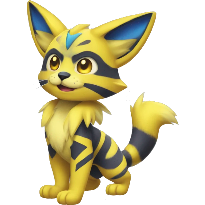 Yellow lombax-Zeraora-Renamon-cat emoji