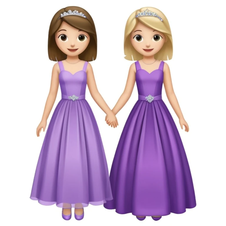girls in a prom emoji