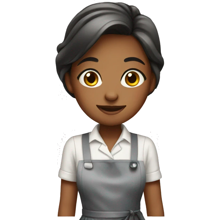 Girl in apron emoji