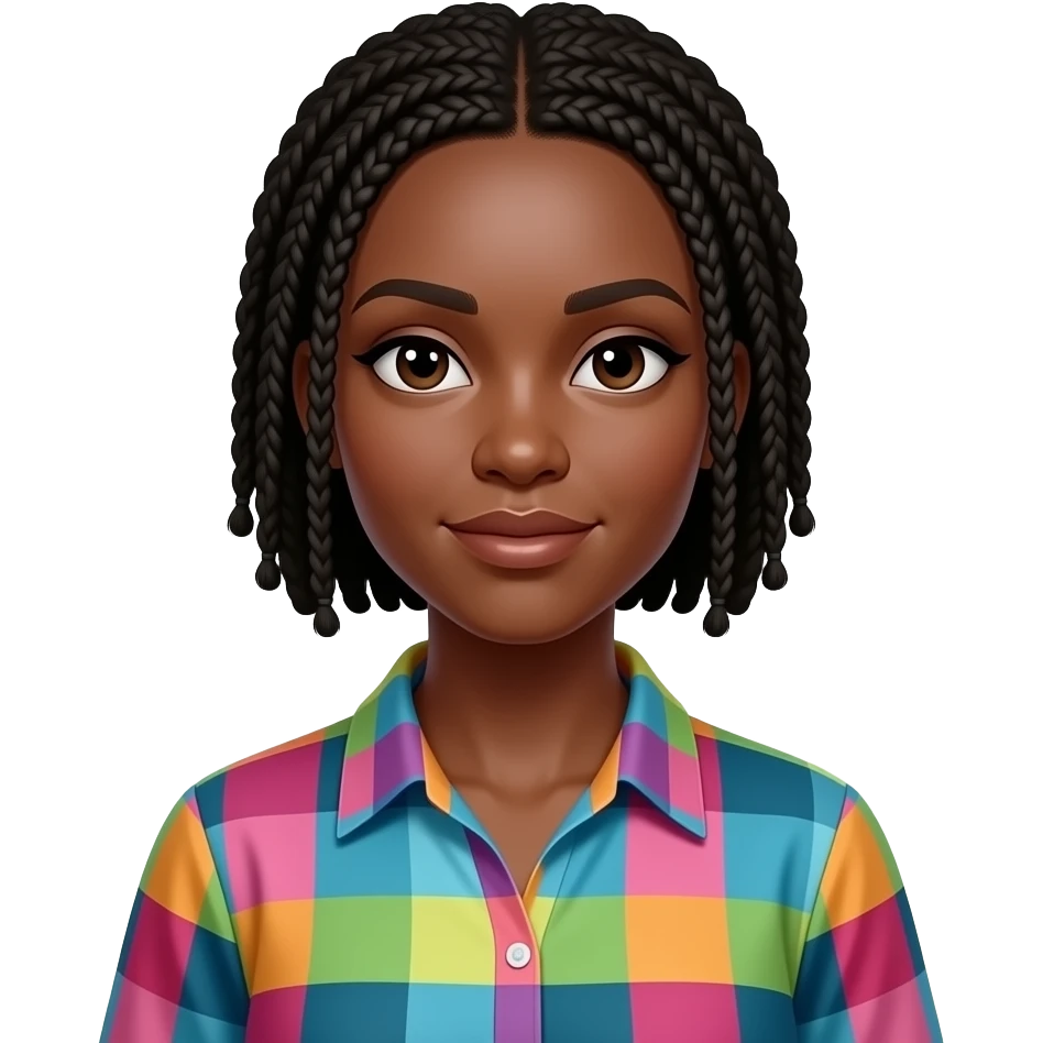 upper body black woman emoji