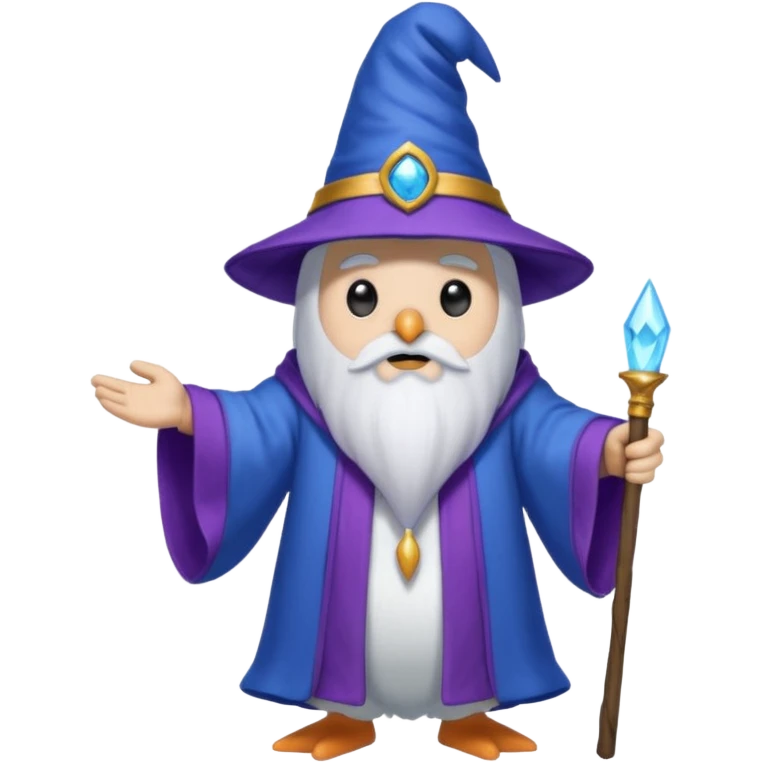 Penguin Wizard emoji