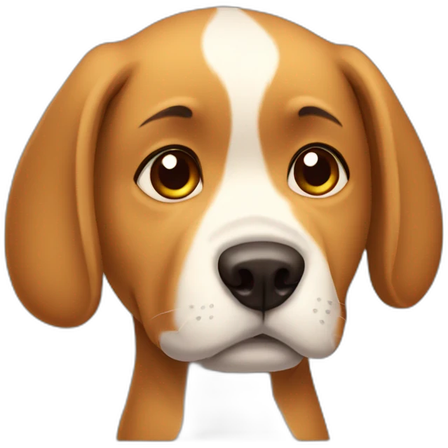 Dog very sad emoji