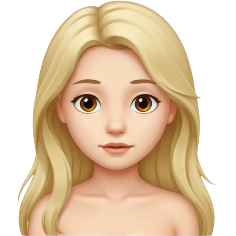 Yarı çıplak kız emoji