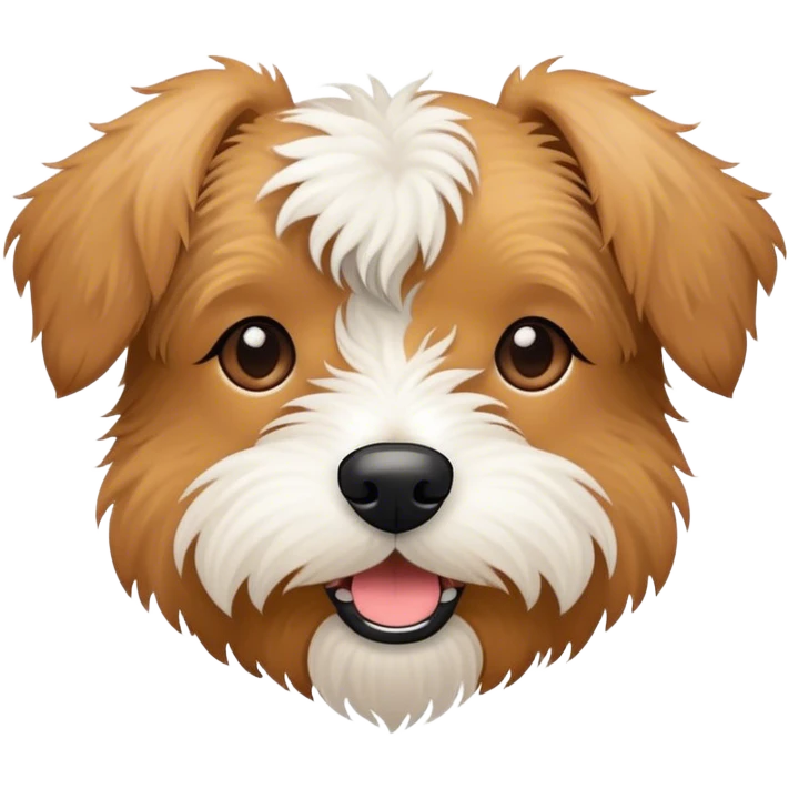 Light brown Doodle and Terrier mix emoji