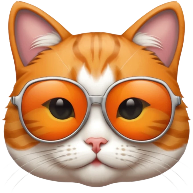 Cat wearing sunglasses emoji
