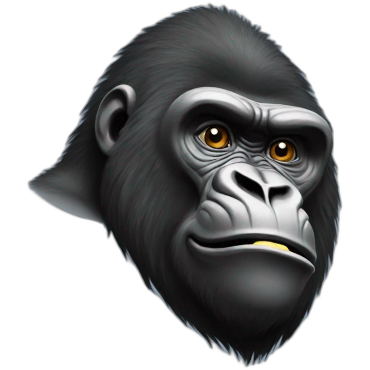 Gorilla who makes the beautiful emoji