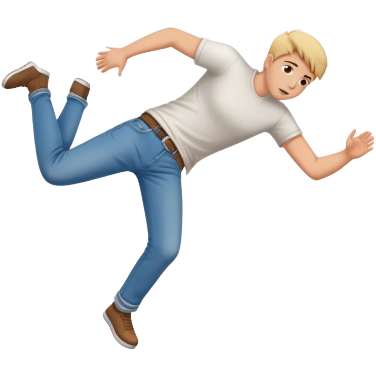Person slipping and falling emoji