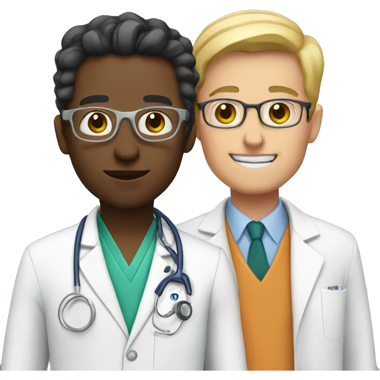  doctor with doctor emoji