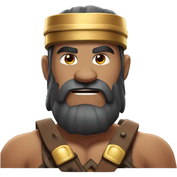 man that looks like barbarian from clash of clans emoji