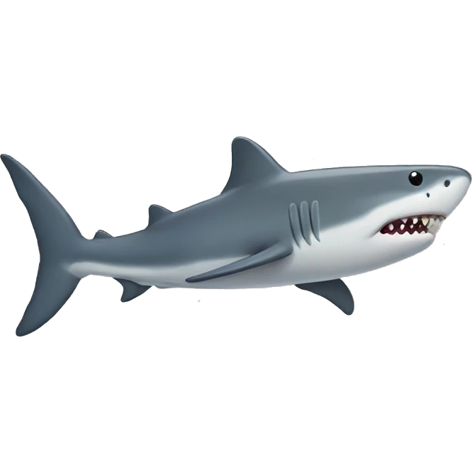 Walking shark with top hat emoji