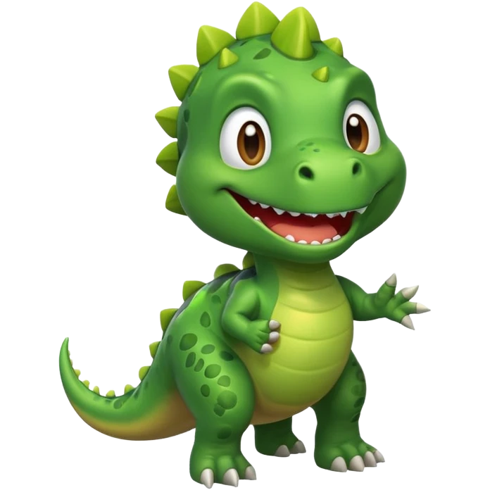 Farting dinosaur emoji