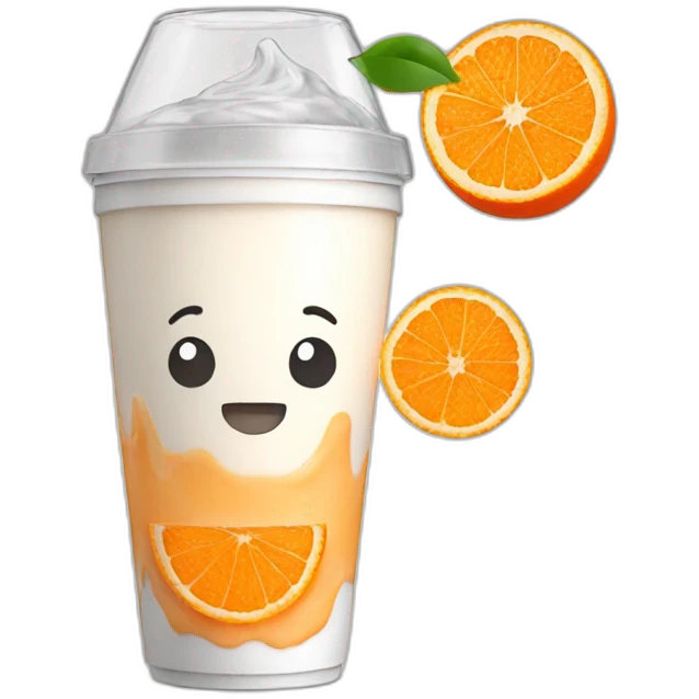 Orange Yakult emoji