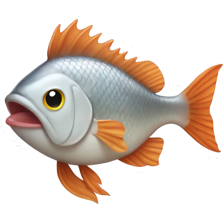 Fish eating chicken  emoji