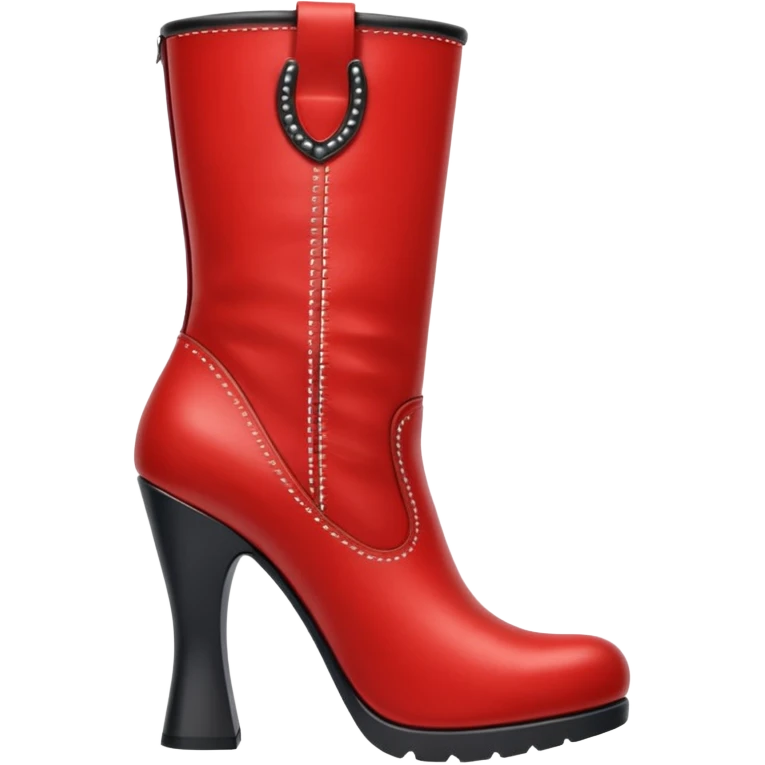red letaher boots emoji