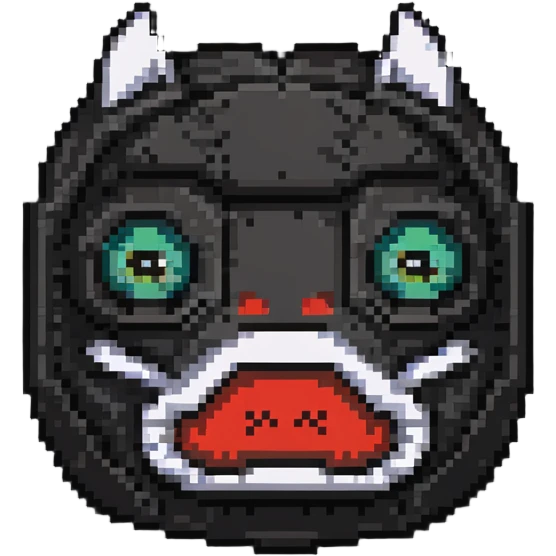 sackface with patches, buttons for eyes, and detailed zipper mouth emoji