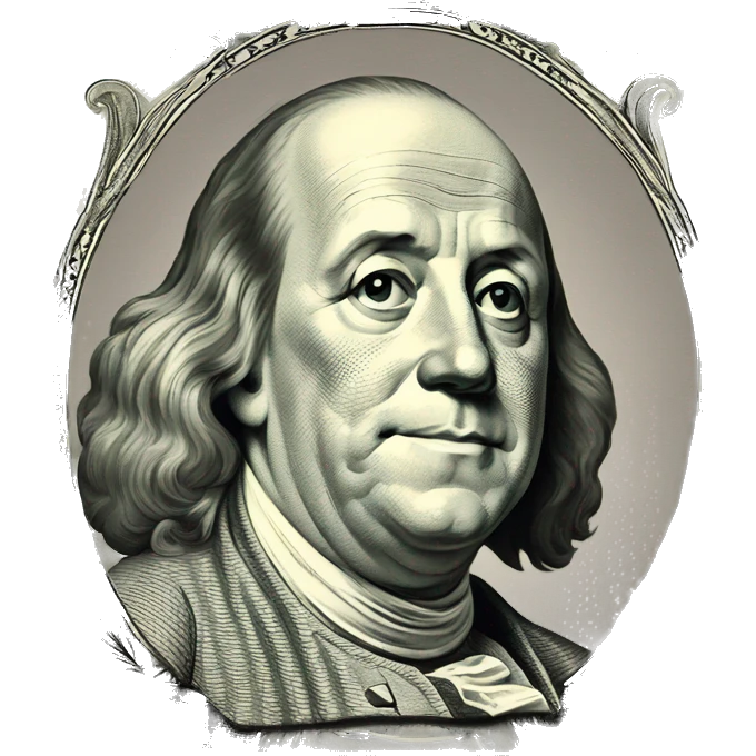Benjamin Franklin dollar mason emoji