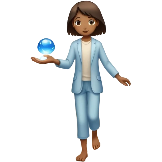 A small figure walks back broken bridge, holding soft 2 orbs in hand—symbolizing compassion and forgiveness. A gentle heart aura trails behind them, showing healing in motion. emoji