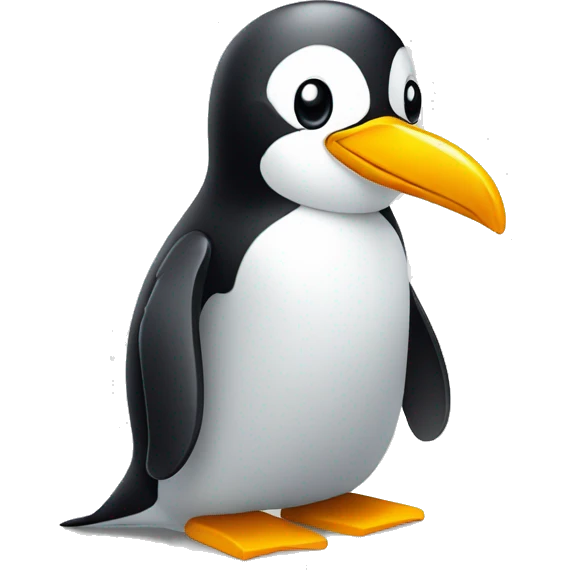 Pinguim com termómetro  emoji