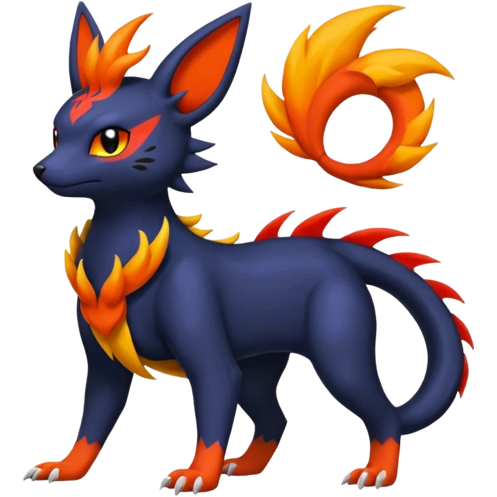 
Canine-Litten-Amaura-Salandit-Noibat-Flareon-Fakémon-fusion (full body) emoji