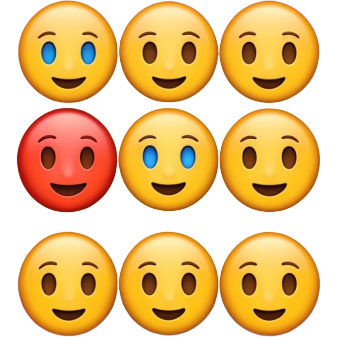 Emojis na cor vindo emoji